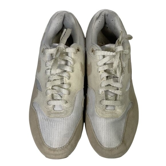 Nike Air Max 1 Sneakers Womens 11 Sandrift Athletic Running Shoes White Beige - Picture 4 of 9